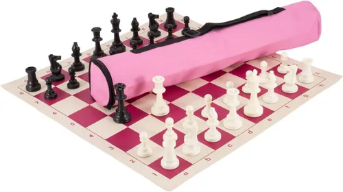 Vista 7 de US Chess Federation - Combinación de juego de ajedrez de carcaj, con triple peso, color negro