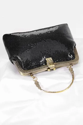 Vista 3 de BABEYOND Bolsos de mano para mujer bolso de noche formal metálico con cuentas para boda fiesta de graduación de los años 20