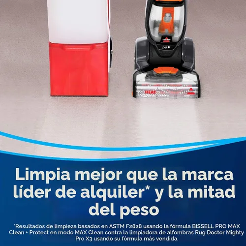 Vista 3 de BISSELL ProHeat 2X Revolution Pet - Aspiradora vertical de tamaño completo para alfombras