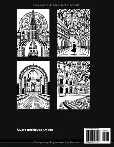Vista 2 de 50 Mandalas de Edificios Emblemáticos Libro de mandalas para colorear (Spanish Edition)