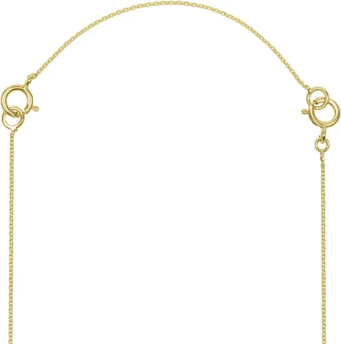 Vista 2 de Extensor de cadena de collar de oro de 14 quilates disponible en 2 y 4 pulgadas. Extensores de joyería para collares, tobilleras y extensores