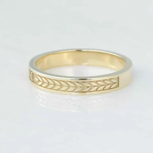 Vista 4 de Ssjewel Simple Band School Ring Men Women Custom Graduation Class Band Ring 14K Gold Finish University Class Band Ring Sterling Silver Stackable