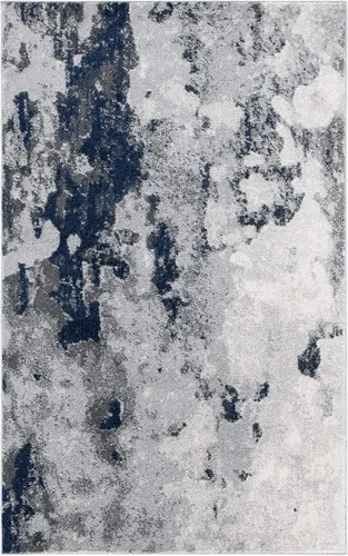 Vista 47 de SAFAVIEH Adirondack Collection - Alfombra decorativa, 2 pies 6 pulgadas x 4 pies, verde y gris, diseño abstracto moderno, no desprende pelusa