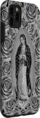 Vista 3 de Funda floral Virgen De Guadalupe para iPhone 11 Pro Max Our Lady Virgen De Guadalupe