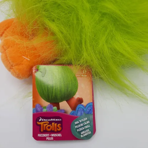 Vista 6 de DreamWorks Trolls Muñeco de peluche Fuzzbert Hug 'N