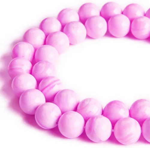Vista 25 de 60 piezas de cuentas de aguamarina natural de 6 mm, cuentas de piedras preciosas redondas sueltas para hacer joyas