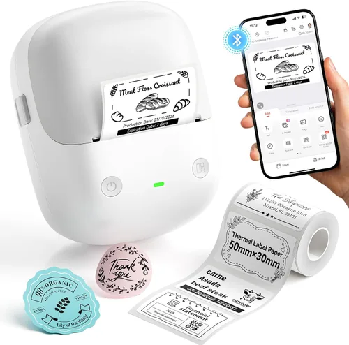 Vista 11 de NIIMBOT Máquina etiquetadora B2 con cinta para oficina en casa, verde