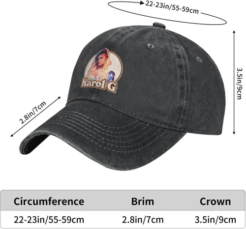 Vista 5 de Karol Singer G Hat Adjustable Baseball Cap Hat Men Women Vintage Washed Distressed Twill Cotton Golf Dad Hat Unconstructed Classic Polo Style Unisex
