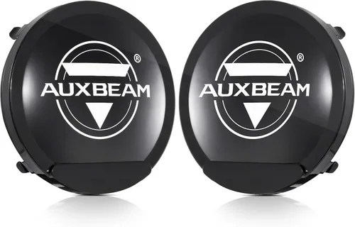 Vista 11 de Auxbeam Cubierta de luz todoterreno de 7 pulgadas, cubiertas protectoras redondas ámbar, lente de policarbonato de plástico amarillo para conducción