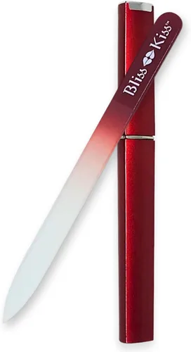 Vista 11 de Lima de uñas con punta de cristal, de Bliss Kiss, S, Rojo