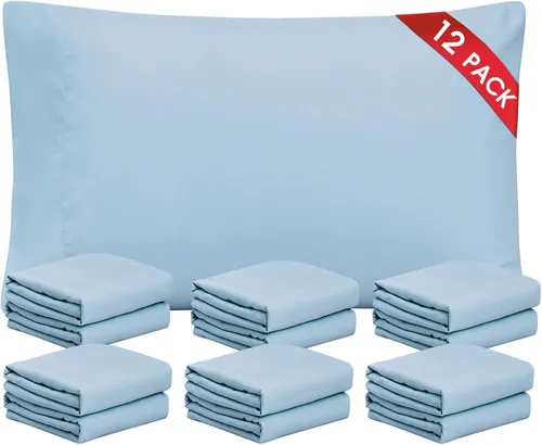 Vista 19 de FreshCulture Fundas de Almohada Beige Tamaño Queen Paquete de 2 - Juego de Fundas de Almohada - Cierre de Sobre - Tela de Microfibra Cepillada Suave