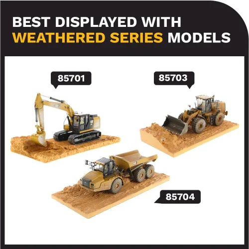Vista 7 de Diecast Masters Camión volquete articulado Caterpillar 745 Escala 1:50 Camiones Cat Series Weathered y equipo de construcción Modelo 85704