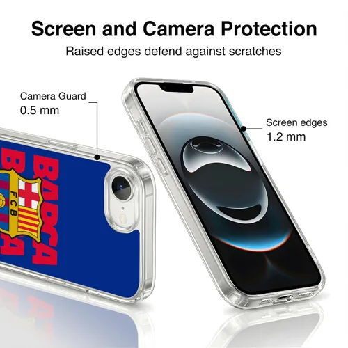 Vista 231 de Head Case Designs Funda de gel suave con licencia oficial del FC Barcelona Barca Crest Graphics [protección de grado militar] compatible con Apple