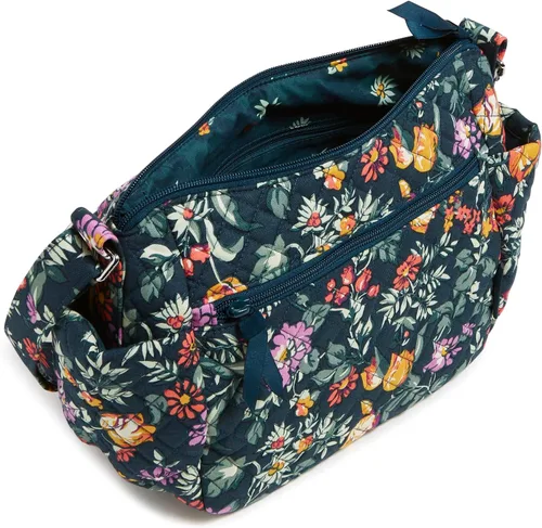 Vista 3 de Vera Bradley - Bolsa cruzada de algodón para mujeres en movimiento