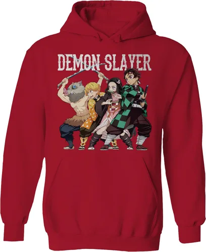 Vista 2 de Demon Slayer Kimetsu no Yaiba Slay Squad - Sudaderas con capucha para hombre y mujer