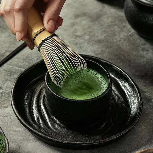 Vista 7 de Juego de batidor tradicional de matcha, kit de juego de matcha de bambú, juego de té matcha con batidor, cuchara de té, cuchara de matcha, tamiz