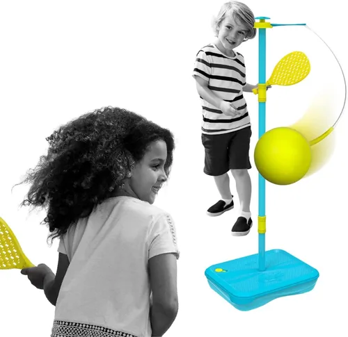 Vista 10 de Swingball All Surface Tetherball Tennis Set – Portable Outdoor Game for Kids & Adults – Includes Paddles & Ball – Backyard, Lawn, or Park Active