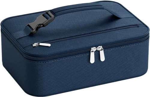 Vista 14 de Lonchera portátil para calentar alimentos - Fiambrera térmica para adultos - Bolsa térmica eléctrica con asa de hebilla, bolsas térmicas