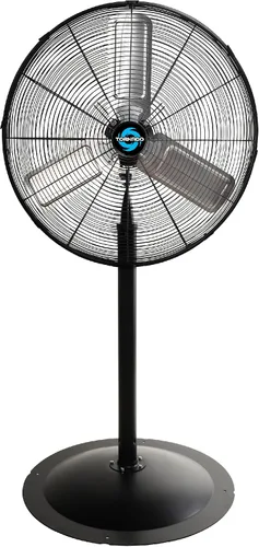 Vista 8 de Tornado Ventilador de pedestal de alta velocidad de 20 pulgadas, ventilador de soporte de metal industrial oscilante, 3 velocidades, 5000 CFM, motor