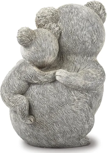 Vista 4 de Roman Giftware Inc., colección Pudgy Pals, estatua de koala y bebé, 8.5 pulgadas de alto, decorativo, regalo de jardín, decoración para el hogar al