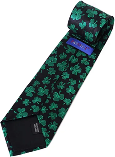 Vista 2 de St Patrick s Day green Clover Fun lazos
