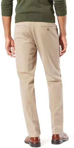Vista 3 de Dockers Pantalones Slim Fit Workday Khaki Smart 360 Flex para hombre