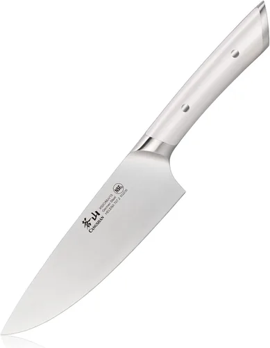 Vista 10 de Cangshan HELENA Series Cuchillo de chef forjado de acero alemán (negro, 8 pulgadas)