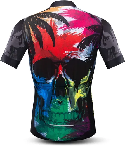 Vista 2 de Camiseta de ciclismo para hombre, camiseta de ciclismo para carreras de carretera, MTB, BMX, Dirt Road, secado rápido, cómoda, absorbe la humedad