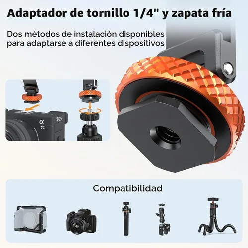Vista 3 de VRIG MG-40 - Soporte magnético para trípode para iPhone y fundas MagSafe