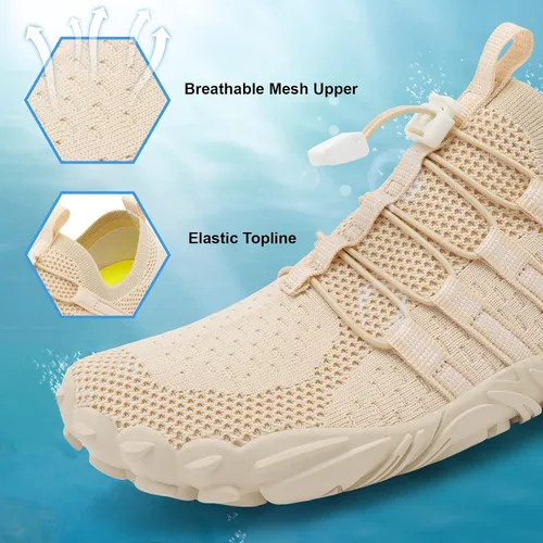 Vista 4 de XIHALOOK - Zapatos deportivos de senderismo para mujer y hombre, de secado rápido, para playa, caminar, kayak, surf, entrenamiento