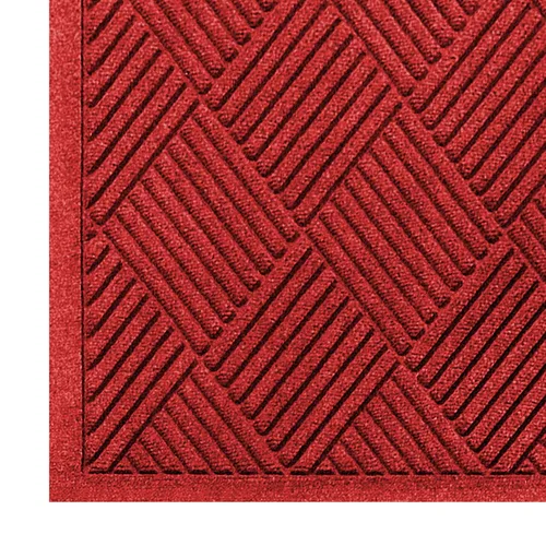 Vista 2 de M+A Matting WaterHog Diamond - Tapete de entrada de grado comercial con borde de tela, interior/exterior, de secado rápido, resistente a las manchas