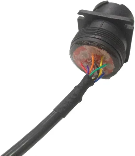 Vista 5 de Ocstar J1939 a OBD2 Cable adaptador de 9 pines Y Cable negro SAE J1939 tipo 1 Cable de extensión macho a hembra a 16 pines OBD2 Cable de diagnóstico