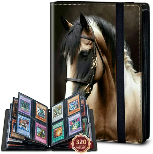 Vista 12 de Rossy Carpeta de tarjetas con 4 bolsillos, carpeta de tarjetas intercambiables, álbum de colección de tarjetas, para 160 tarjetas, carpeta