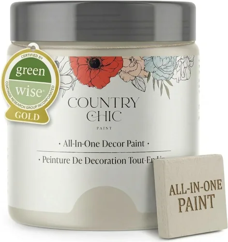 Vista 25 de Country Chic - Pintura a la tiza todo en uno para muebles y armarios, ecológica, acabado mate, con primer y sellador, para madera y metal, Alchemist