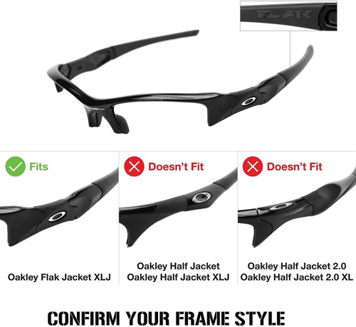 Vista 2 de 4par de lentes de repuesto para Oakley Flak Jacket XLJGafas de sol con polarizadas Pack P31