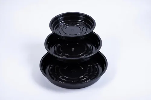 Vista 8 de TRUEDAYS 10 Inch 5 Pack Black Plant Saucers Flower Pot Tray Excellent for Indoor & Outdoor Plants