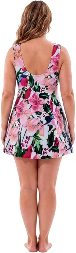 Vista 6 de Wantdo - Traje de baño para mujer con diseño floral Flor de pájaro.