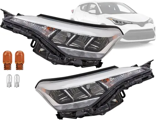 Vista 28 de APA - Conjunto de faros delanteros de repuesto para 2003 2004 2005 03 04 05 Cavalier par de pasajeros derecho y lado izquierdo del conductor Par