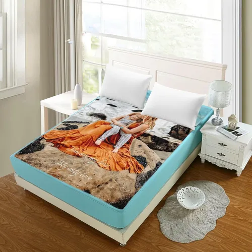 Vista 4 de Manta personalizada con imagen, mantas personalizadas para adultos y niños, manta de fotos personalizable, mantas personalizadas como regalo