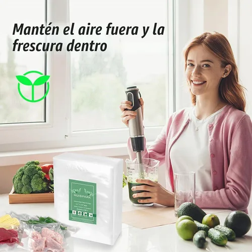 Vista 3 de Bolsas selladoras al vacío, 7 cm*10 cm, 100 piezas, diseño precortado de alta resistencia, grado comercial, bolsa sellable para alimentos apta