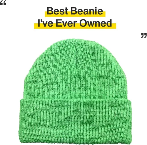 Vista 96 de KBETHOS Cómoda colección de gorros suaves y holgados de algodón de punto acrílico para invierno, cálido sombrero de esquí holgado unisex varios