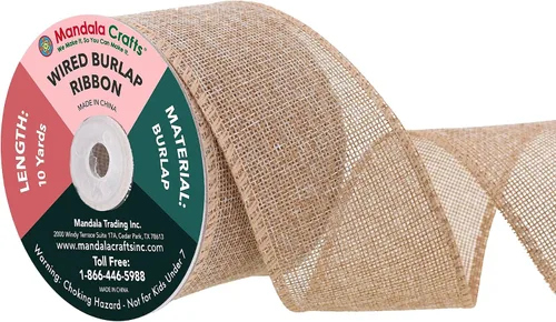 Vista 34 de Mandala Crafts Cinta de arpillera negra de 1.5 pulgadas de ancho para manualidades, rollo de 20 yardas de cinta rústica de arpillera para coronas