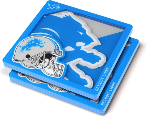 Vista 35 de YouTheFan NFL - Posavasos de la serie de logotipos en 3D
