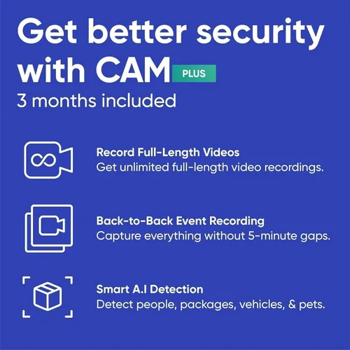 Vista 7 de WYZE Cam v3, Cámara de seguridad para el hogar 1080P HD WiFi con cable interior/exterior, monitor para mascotas/bebés, visión nocturna a