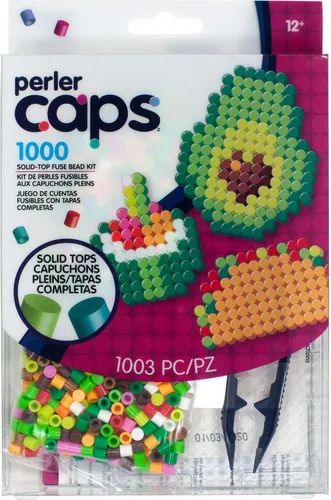 Vista 5 de Perler 80-54657 Kit de iniciación con diseño de cactus de cuentas Perler con tapa sólida, 1006 piezas