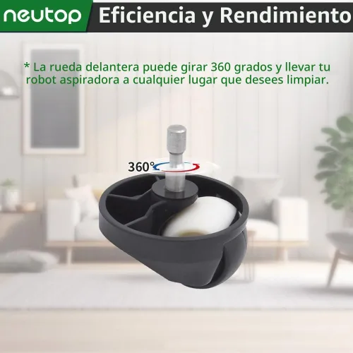 Vista 4 de Kit de Repuesto de Rueda de Bola Delantera Compatible con Modelos iRobot Roomba de las Series 500, 600, 700, 800, 900, e e i.