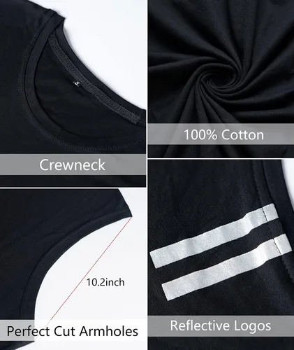Vista 5 de Holure Paquete de 3 camisetas sin mangas de gimnasio para hombre camisetas deportivas sin mangas para entrenamiento muscular camisetas