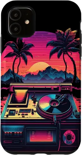 Vista 8 de AV Technician Turntable Audio Sound Record Vinyl Synthwave Case for iPhone 15 Plus