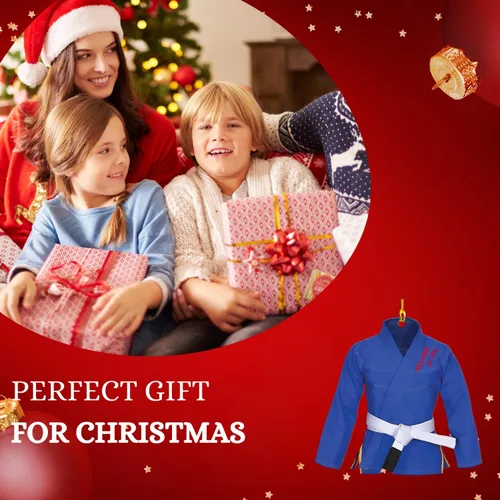 Vista 4 de Adorno de Jiu Jitsu personalizado, regalo para Navidad 2025, hombres y mujeres, equipo de Jiu Jitsu, adornos de Jiu Jitsu brasileño para Navidad