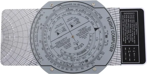 Vista 3 de E6B Flight Computer Aviation Plotter Slide Rule Flight Training
